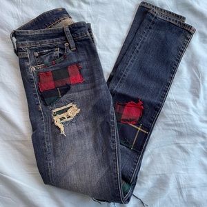 Ralph Lauren Patchwork Skinny Jeans